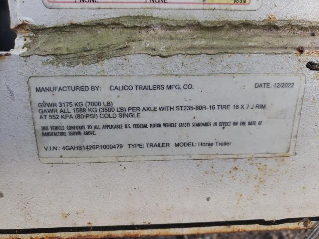 4GAHB1426P1000479 - 2023 UTILITY TRAILER Ağ foto 10