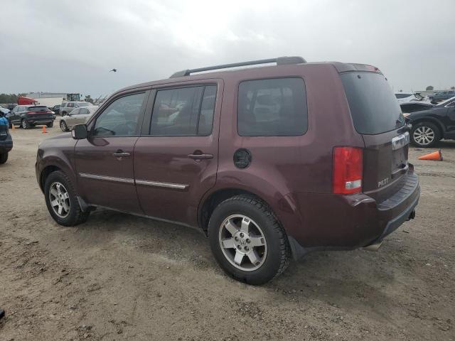 5FNYF3H95BB049740 - 2011 HONDA PILOT TOURING BURGUNDY photo 2