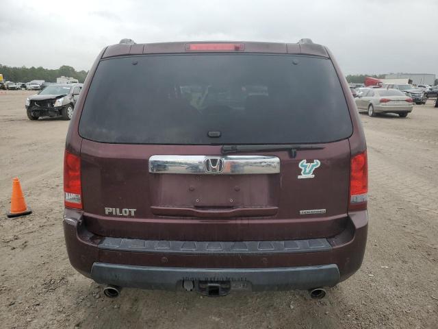 5FNYF3H95BB049740 - 2011 HONDA PILOT TOURING BURGUNDY photo 6