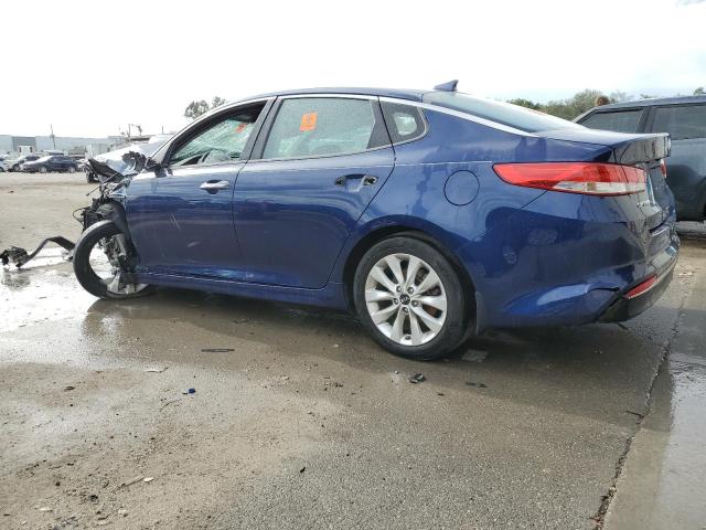 5XXGU4L30GG092218 - 2016 KIA OPTIMA EX BLUE photo 2