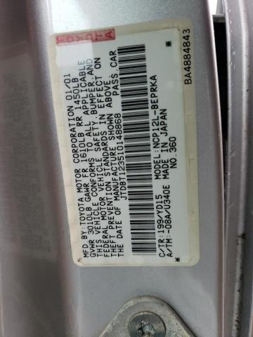 JTDBT123510148868 - 2001 TOYOTA ECHO SILVER photo 12