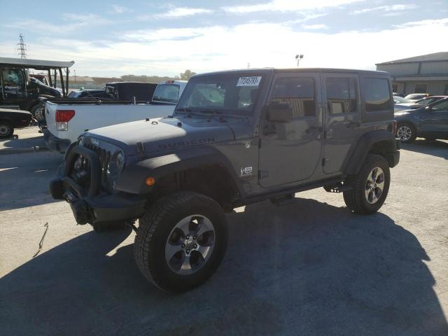 1C4HJWFG2EL235335 - 2014 JEEP WRANGLER RUBICON GRAY photo 1