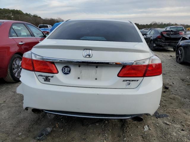 1HGCR2F55DA094265 - 2013 HONDA ACCORD SPORT WHITE photo 6