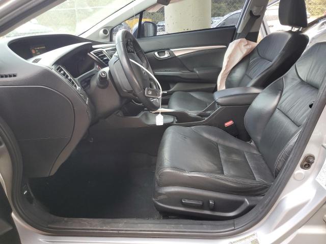 2HGFB2F94FH519144 - 2015 HONDA CIVIC EXL ვერცხლისფერი ფოტო 7