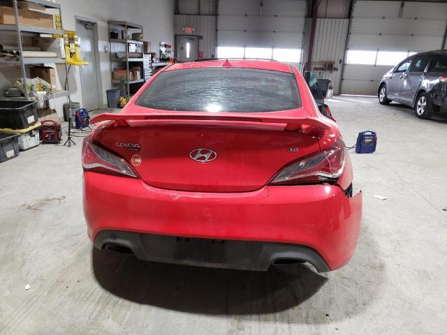 KMHHU6KJ1DU106824 - 2013 HYUNDAI GENESIS CO 3.8L RED photo 6