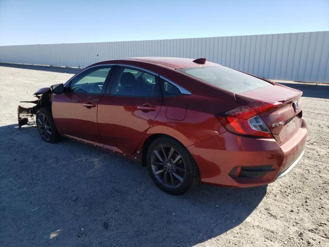 19XFC1F3XLE200677 - 2020 HONDA CIVIC EX BURGUNDY photo 2