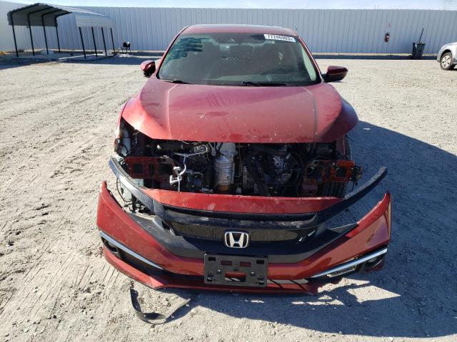 19XFC1F3XLE200677 - 2020 HONDA CIVIC EX BURGUNDY photo 5