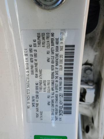 3MZBPABLXKM111251 - 2019 MAZDA 3 WHITE photo 12