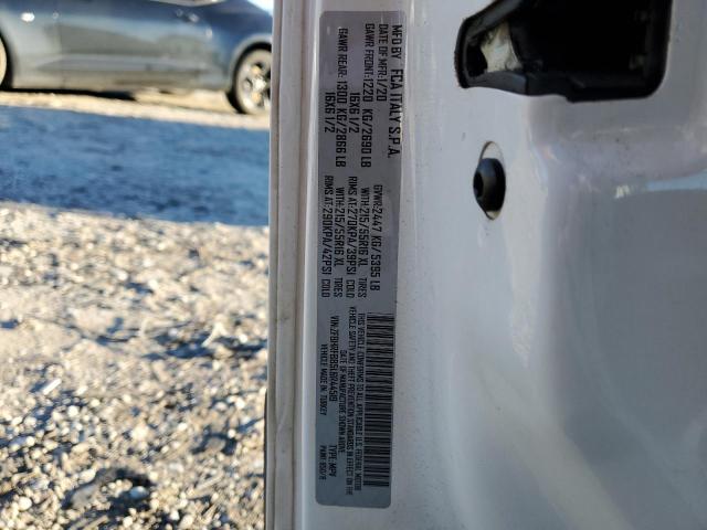 ZFBHRFBB5L6R44519 - 2020 RAM PROMASTER SLT Blanc photo 12