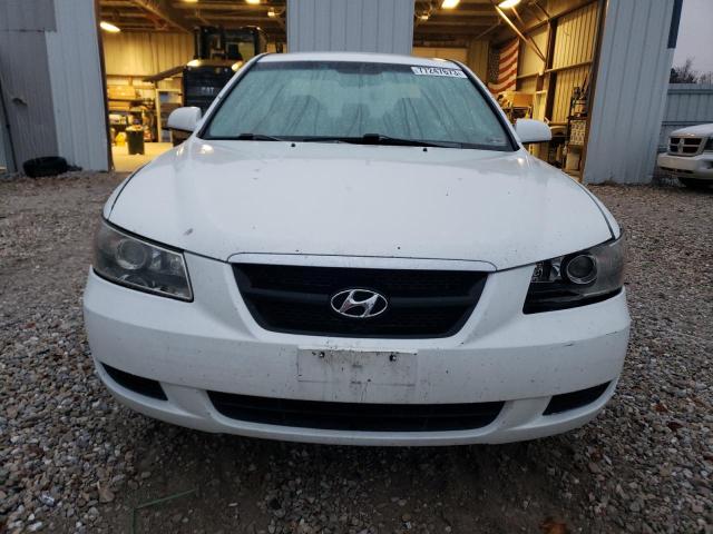 5NPET46C98H318591 - 2008 HYUNDAI SONATA GLS WHITE photo 5