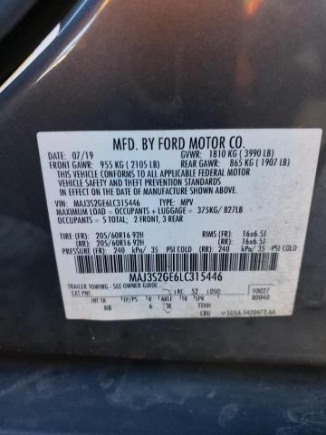 MAJ3S2GE6LC315446 - 2020 FORD ECOSPORT SE Boz foto 13