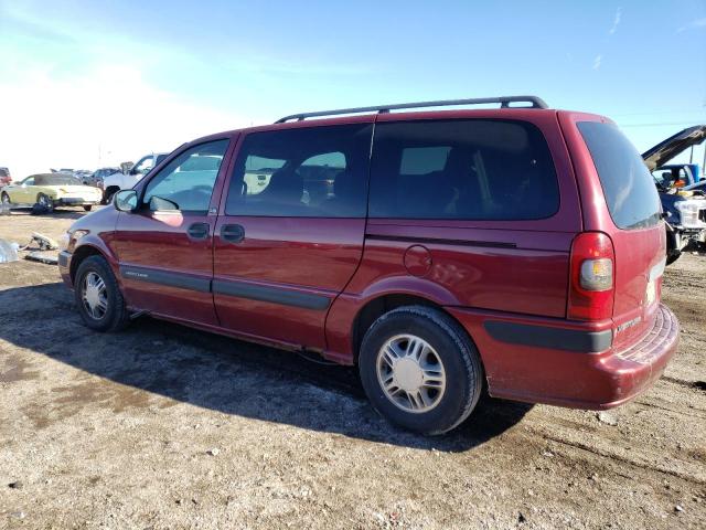 1GNDV23E55D120969 - 2005 CHEVROLET VENTURE LS RED photo 2