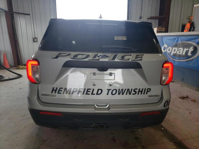 1FM5K8AB3NGA94318 - 2022 FORD EXPLORER POLICE INTERCEPTOR 银色 照片 6