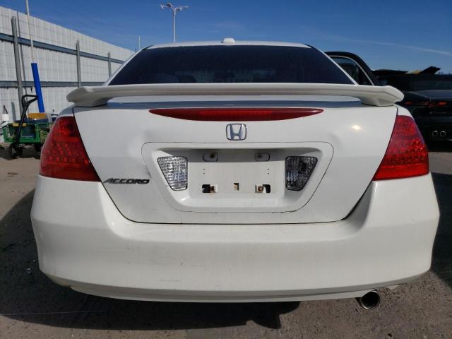 1HGCM56777A082379 - 2007 HONDA ACCORD EX WHITE photo 6