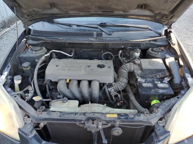 2T1KR32E25C425029 - 2005 TOYOTA COROLLA MA XR BLACK photo 12