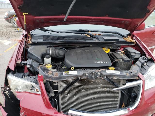 2C4RC1BGXFR602031 - 2015 CHRYSLER TOWN & COU TOURING მუქწითელი ფოტო 11