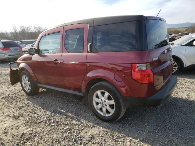 5J6YH18787L005422 - 2007 HONDA ELEMENT EX MAROON photo 2