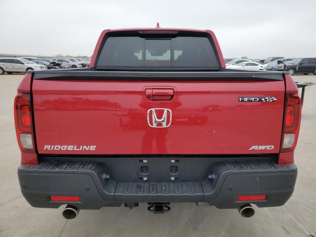 5FPYK3F77NB003464 - 2022 HONDA RIDGELINE RTL RED photo 6