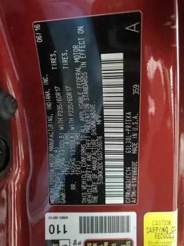 5TDKK3DC1GS759076 - 2016 TOYOTA SIENNA LE MAROON photo 13