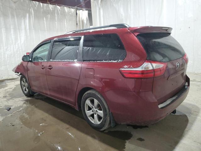 5TDKK3DC1GS759076 - 2016 TOYOTA SIENNA LE MAROON photo 2