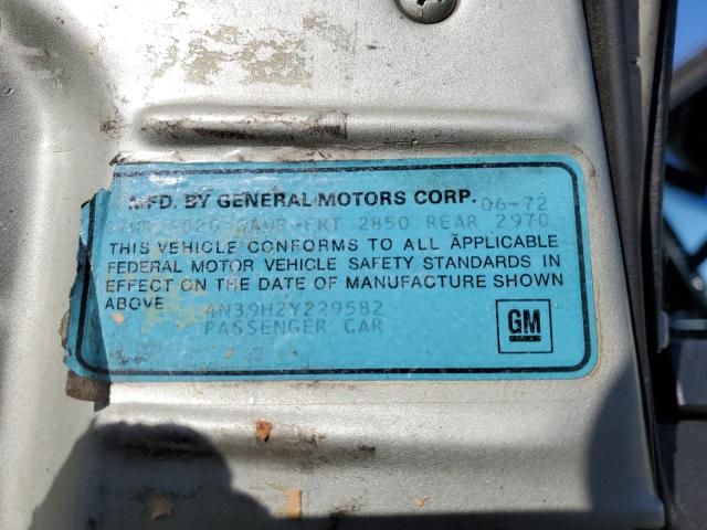 4N39H2Y229582 - 1972 BUICK LESABRE GREEN photo 12