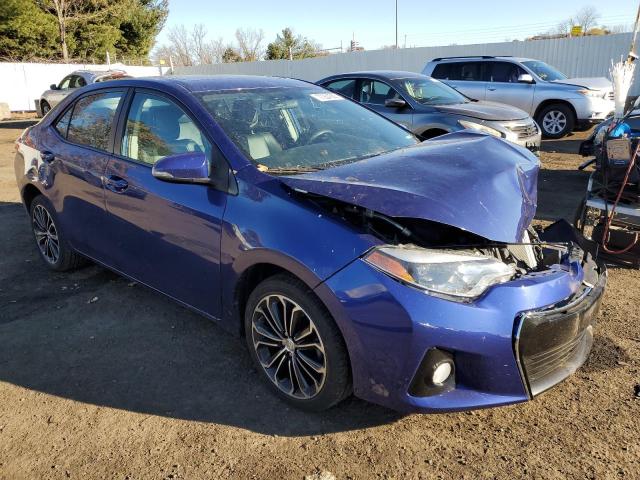 2T1BURHEXGC541168 - 2016 TOYOTA COROLLA L BLUE photo 4