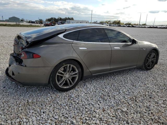 5YJSA1E29FF108410 - 2015 TESLA MODEL S BROWN photo 3