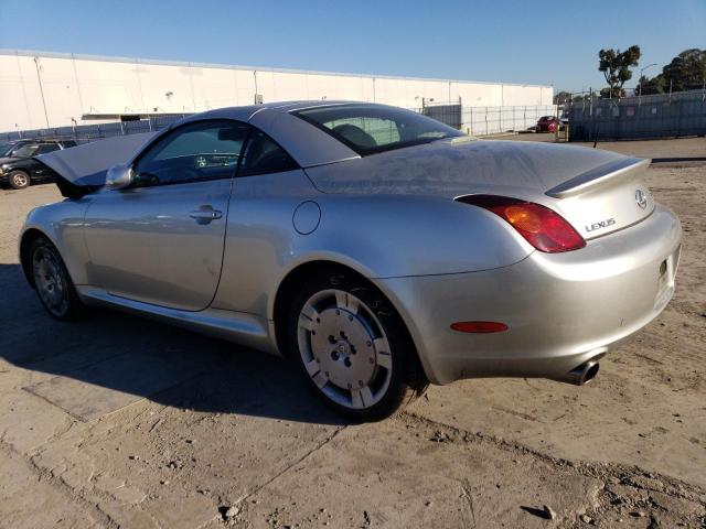 JTHFN48Y340051252 - 2004 LEXUS SC 430 SILVER photo 2