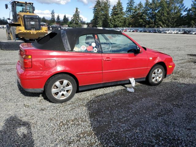 3VWDC21V01M811565 - 2001 VOLKSWAGEN CABRIO GLX წითელი ფოტო 3