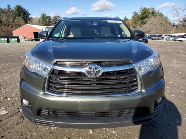 5TDJKRFH2GS319505 - 2016 TOYOTA HIGHLANDER XLE GREEN photo 5