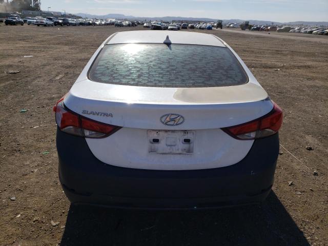 5NPDH4AE0FH596959 - 2015 HYUNDAI ELANTRA SE WHITE photo 6