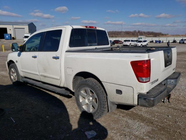 1N6AA07B64N592437 - 2004 NISSAN TITAN XE WHITE photo 2