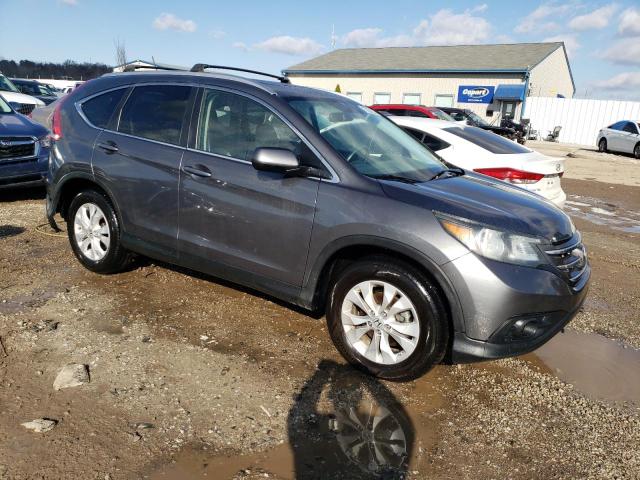 2HKRM4H72DH616361 - 2013 HONDA CR-V EXL GRAY photo 4