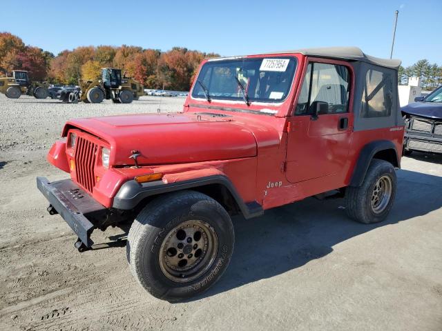 1J4FY19P2PP246553 - 1993 JEEP WRANGLER S RED photo 1