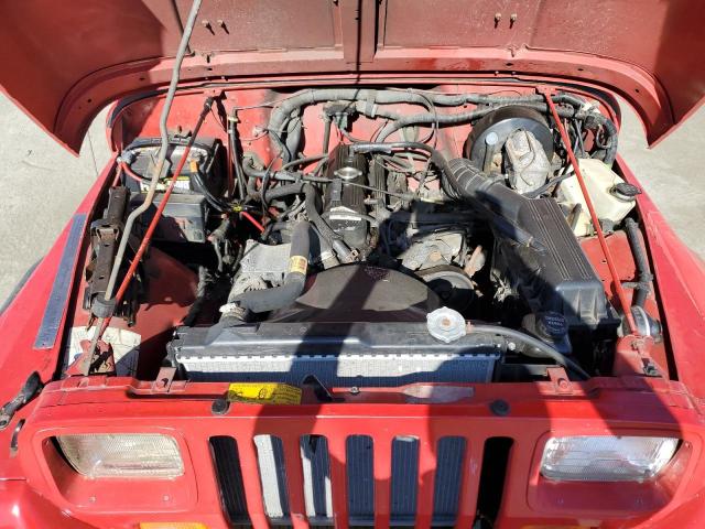 1J4FY19P2PP246553 - 1993 JEEP WRANGLER S RED photo 11