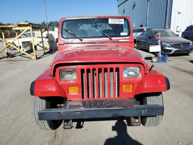 1J4FY19P2PP246553 - 1993 JEEP WRANGLER S RED photo 5