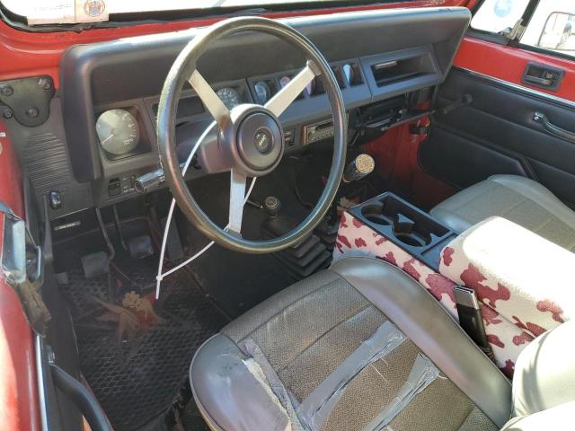 1J4FY19P2PP246553 - 1993 JEEP WRANGLER S RED photo 8