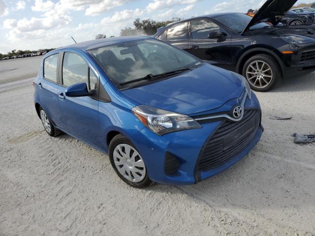 VNKKTUD3XFA028507 - 2015 TOYOTA YARIS BLUE photo 4