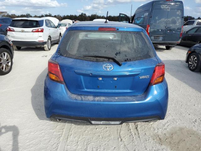 VNKKTUD3XFA028507 - 2015 TOYOTA YARIS BLUE photo 6