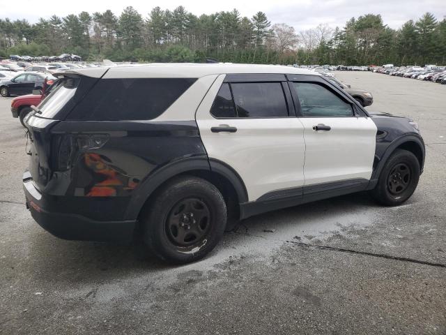 1FM5K8AB9MGA41931 - 2021 FORD EXPLORER POLICE INTERCEPTOR TWO TONE photo 3