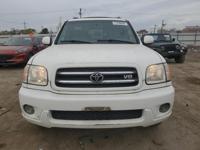 5TDBT48AX3S150252 - 2003 TOYOTA SEQUOIA LIMITED WHITE photo 5