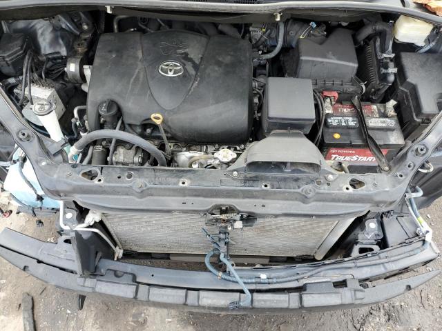 5TDYZ3DC0KS001826 - 2019 TOYOTA SIENNA XLE BLACK photo 12