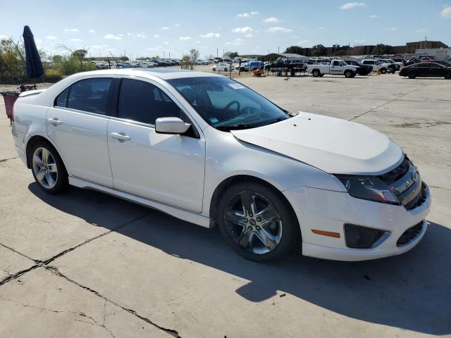 3FAHP0KC7CR237522 - 2012 FORD FUSION SPORT WHITE photo 4