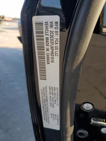 2C3CDZFJ8PH621518 - 2023 DODGE CHALLENGER R/T SCAT PACK BLACK photo 12