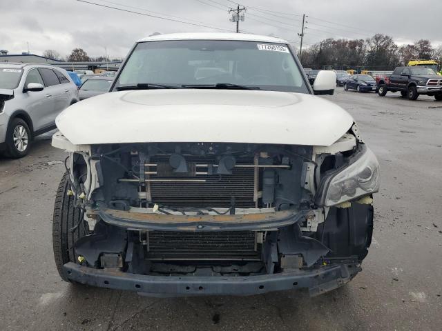 JN8AZ2NC9E9351358 - 2014 INFINITI QX80 WHITE photo 5