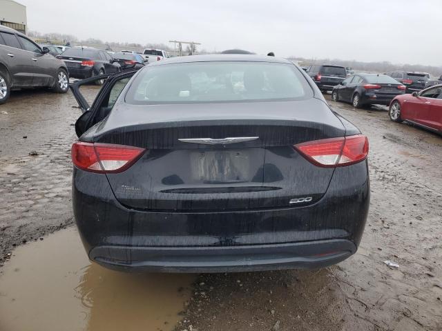 1C3CCCFB6FN599906 - 2015 CHRYSLER 200 LX BLACK photo 6