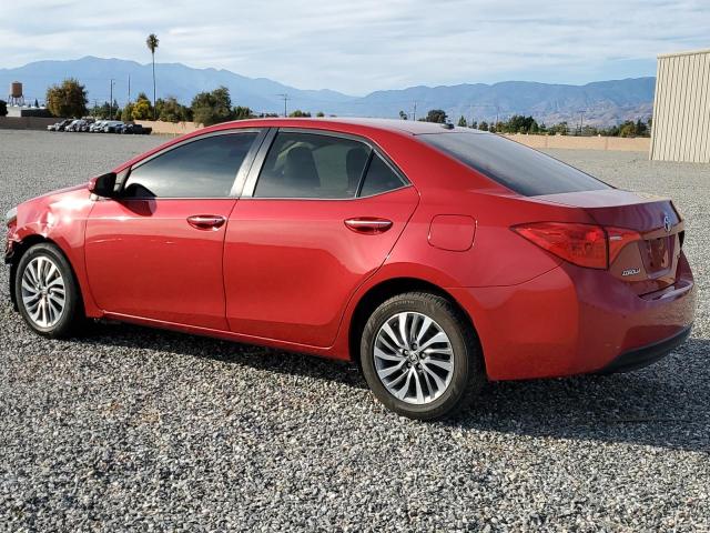 2T1BURHEXKC137490 - 2019 TOYOTA COROLLA L RED photo 2