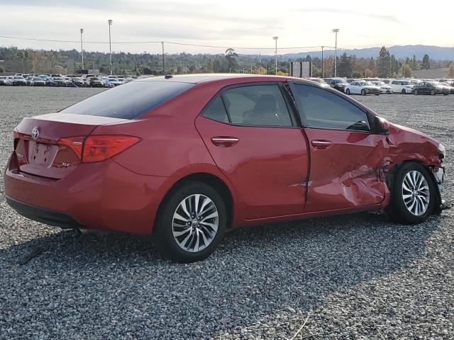 2T1BURHEXKC137490 - 2019 TOYOTA COROLLA L RED photo 3