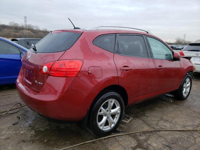 JN8AS58VX8W134345 - 2008 NISSAN ROGUE S RED photo 3