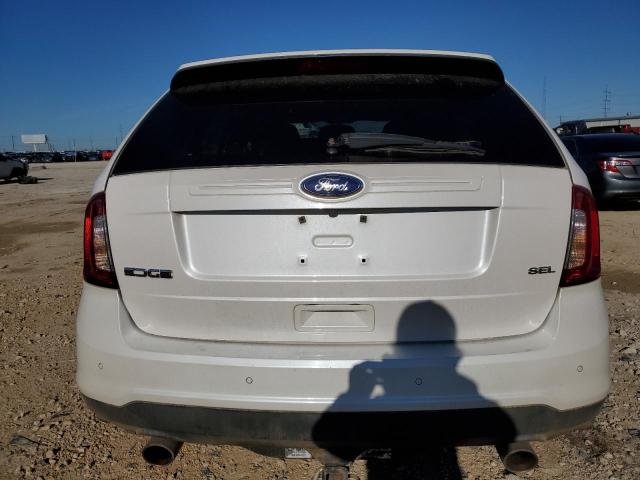 2FMDK3JC2DBC19029 - 2013 FORD EDGE SEL WHITE photo 6